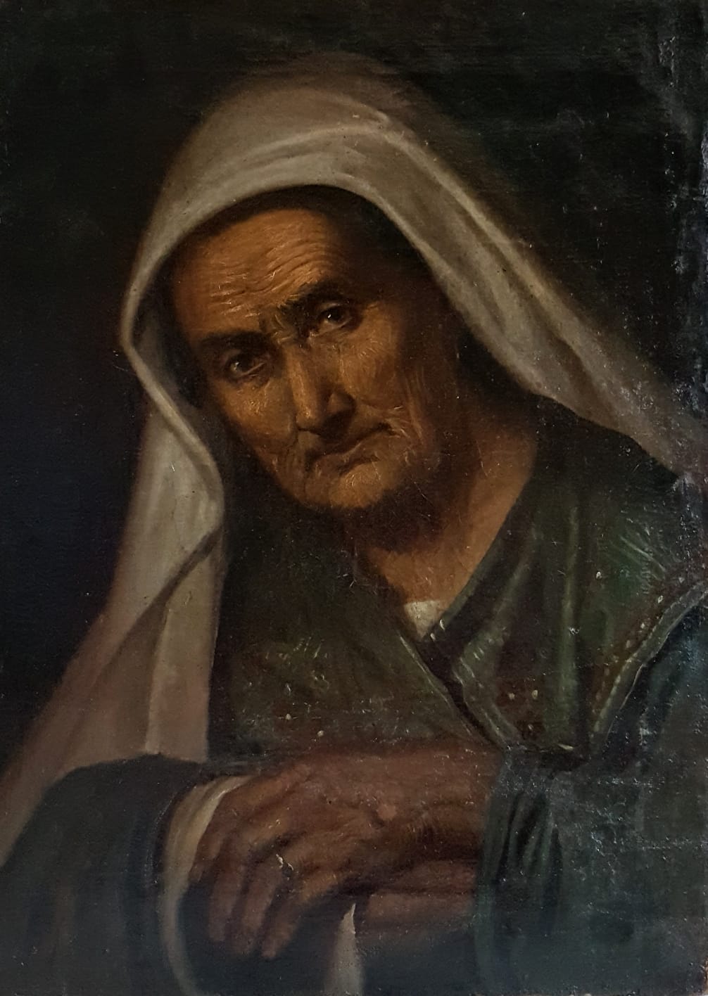 Schule Süditalien, 18. Jahrhundert. Nachfolger von Pietro Bellotto (Bellotti) "Porträt einer alten Frau"